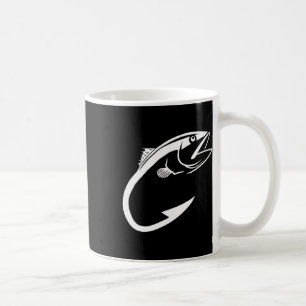 Thunfischhaken Minimal Fischer Angler Liebhaber Kaffeetasse