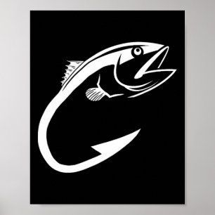 Thunfischhaken Minimal Fischer Anglerliebhaber Poster