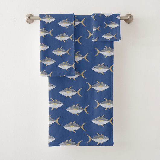 Thunfischmuster Badhandtuch Set (Insitu)