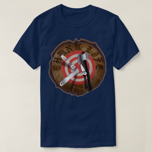THUNK LIFE Tree Stump Impalement Target Classic TS T-Shirt (Design vorne)