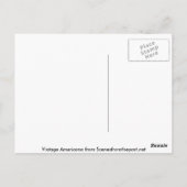 Thurber Muscat Trauben - Vintages Kratetikett Postkarte (Rückseite)