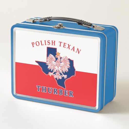Thurber Polish Texan Metall Brotdose (Vorderseite)