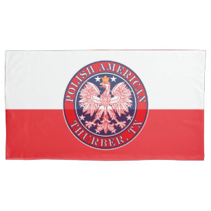 Thurber Texas Polnischer Adler Kissenbezug