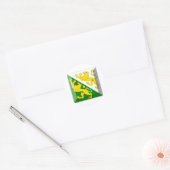 Thurgau Flag Gem Runder Aufkleber (Umschlag)