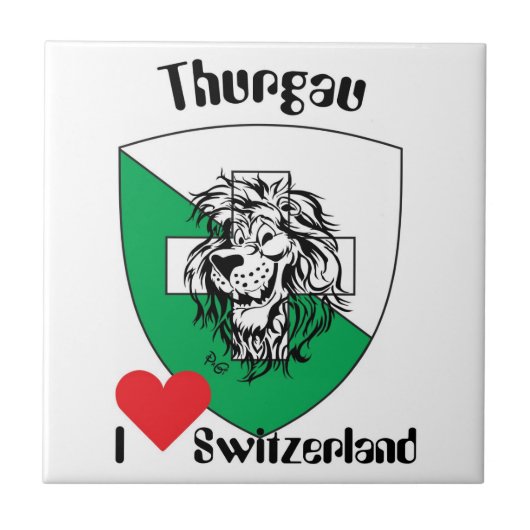 Thurgau Schweiz Fliese (Vorderseite)