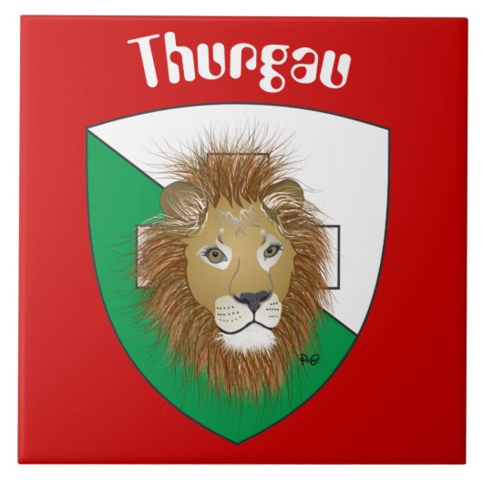 Thurgau Schweiz Fliese (Vorderseite)