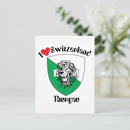 Thurgau Schweiz Postkarte (Stehend Vorderseite)