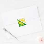 Thurgauer Flagge Runder Aufkleber (Umschlag)