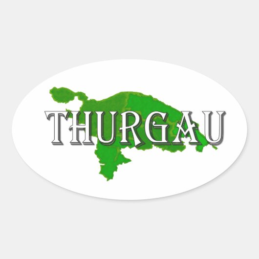 Thurgovia - Thurgau Ovaler Aufkleber (Vorderseite)