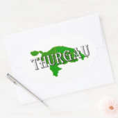 Thurgovia - Thurgau Ovaler Aufkleber (Umschlag)