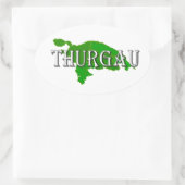 Thurgovia - Thurgau Ovaler Aufkleber (Tasche)