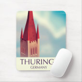 Thüringen Deutschland Reiseplakat Mousepad (Mit Mouse)