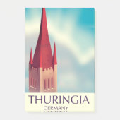 Thüringen Deutschland Reiseplakat Post-it Klebezettel (Vorderseite)