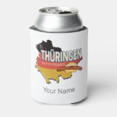 Thüringen Deutschland Retro Bundesstaatlicher Staa Dosenkühler (Kanne Rückseite)