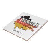 Thüringen Deutschland Retro Bundesstaatlicher Staa Fliese (Seite)