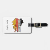 Thüringen Deutschland Retro Bundesstaatlicher Staa Gepäckanhänger (Vorderseite horizontal)