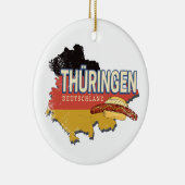 Thüringen Deutschland Retro Bundesstaatlicher Staa Keramik Ornament (Rechts)