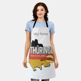 Thüringen Deutschland Retro Bundesstaatlicher Staa Schürze