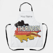 Thüringen Deutschland Retro Bundesstaatlicher Staa Schürze (Vorderseite)