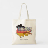 Thüringen Deutschland Retro Bundesstaatlicher Staa Tragetasche (Rückseite)