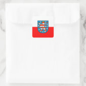 Thüringen Landesflagge Quadratischer Aufkleber (Tasche)