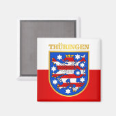Thüringen (Thüringen) COA Magnet (Vorderseite/Rückseite)