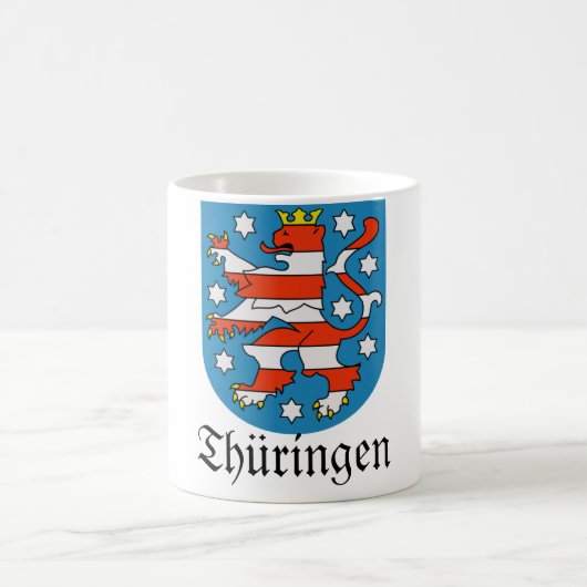 Thüringen Wappen Wappen Kaffeetasse (Mittel)