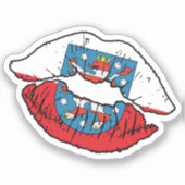Thüringer Thüringer Lipstick-Liebe Aufkleber (Vorderseite)