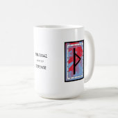Thurisaz Rune Tasse - Verteidigung! (VorderseiteRechts)