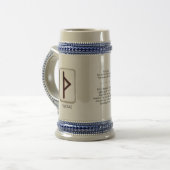 Thurisaz Runenstein Bierglas (Vorderseite Links)