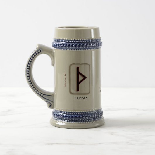 Thurisaz Runenstein Bierglas (Links)