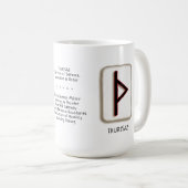 Thurisaz RuneStone 15 oz. Tasse (VorderseiteRechts)