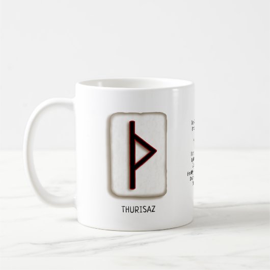 Thurisaz RuneStone-Tasse Kaffeetasse (Links)
