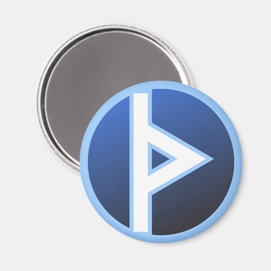 Thurisaz Thurs Thorn Rune Magnet (Vorderseite/Rückseite)