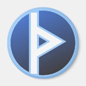 Thurisaz Thurs Thorn Rune Magnet (Vorne)