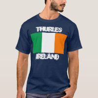 Thurles, Irland mit irischer Flagge