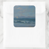 Thurlestone Beach Quadratischer Aufkleber (Tasche)