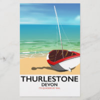 Thurlestone South Devon Reiseplakat