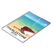 Thurlestone South Devon Reiseplakat Notizblock (Linke Seite)