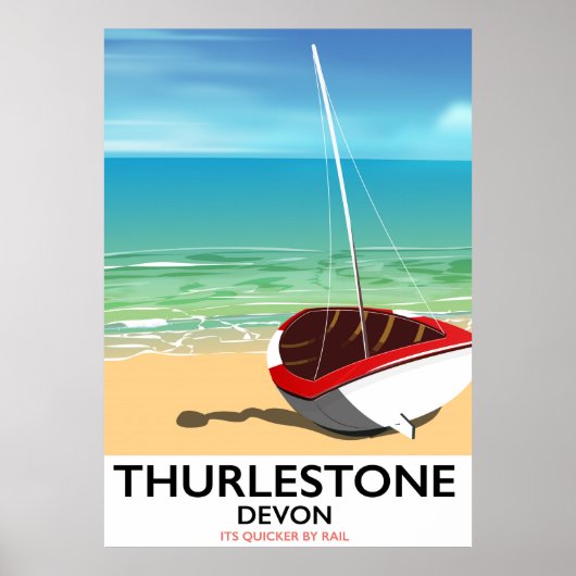 Thurlestone South Devon Reiseplakat Poster (Vorne)