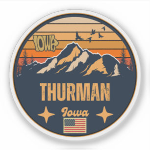 Thurman, Iowa Aufkleber