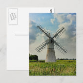 Thurne Dyke Dränage Mill Postkarte (Vorne/Hinten)