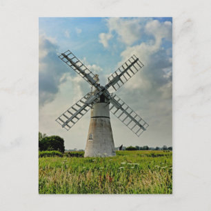 Thurne Dyke Dränage Mill Postkarte