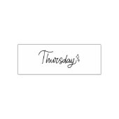 Thursday Weekday Journal Design Permastempel (Design)