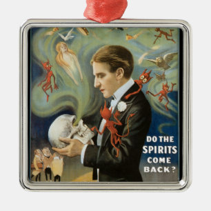 Thurston das große Vintage Magier-Plakat Ornament Aus Metall