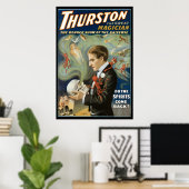Thurston, das große Vintage Magier Poster (Heimbüro)