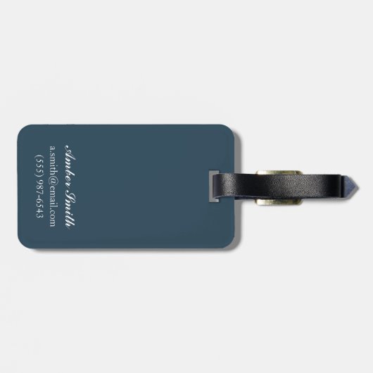 Thurston der große Magier, der Schädel magisch Gepäckanhänger (Rückseite horizontal)