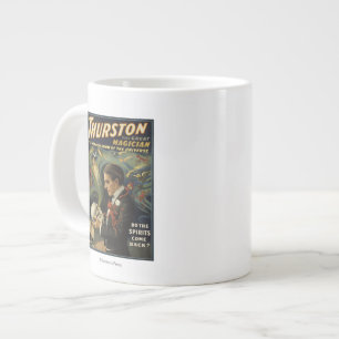 Thurston der große Magier hält Schädelmagie Jumbo-Tasse