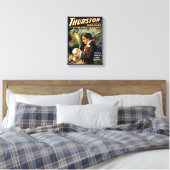 Thurston der große Zauberer 1915 Vintage Poster Leinwanddruck (Insitu (Schlafzimmer))