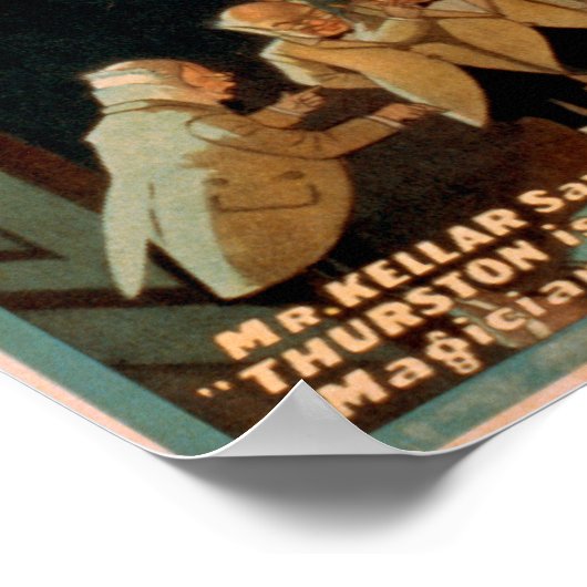 Thurston der Große Zauberer mit/ Teufelsmagie Poster (Ecke)
